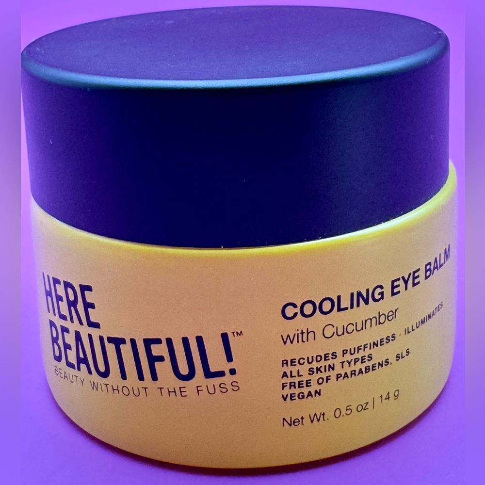 Here Beautiful! Cooling Eye Balm with Cucumber - 0.5 oz/14 g - NIB - Picture 5 of 6
